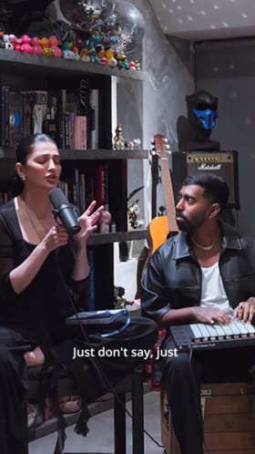 ಇಂಗ್ಲೀಷ್ ಹಾಡು ಹಾಡಿದ ಶ್ರುತಿ ಹಾಸನ್, ವಿಡಿಯೋ ನೋಡಿ