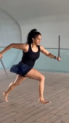 ಸಮರ ಕಲೆ ಅಭ್ಯಾಸ ಮಾಡುತ್ತಿರುವ ‘ಸಲಾರ್’ ನಟಿ ಶ್ರೆಯಾ