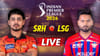 SRH vs LSG IPL 2026 Live Score: ಲಕ್ನೋಗೆ 157 ರನ್ ಟಾರ್ಗೆಟ್