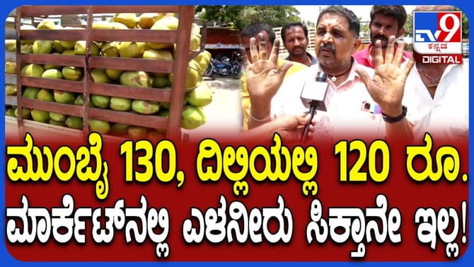 ಬೇಸಿಗೆ ಬೇಗೆ ಬೆನ್ನಲ್ಲೇ ಎಳನೀರಿಗೆ ಭಾರಿ ಬೇಡಿಕೆ, ದರವೂ ಏರಿಕೆ