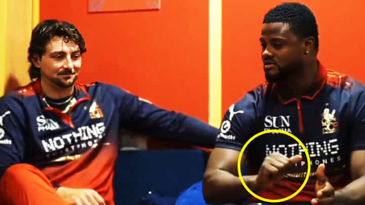 ಕೈ ಸನ್ನೆಯೊಂದಿಗೆ ವಿಶ್ಲೇಷಣೆ... ಬಿದ್ದು ಬಿದ್ದು ನಕ್ಕ RCB ಆಟಗಾರರು ಕೈ ಸನ್ನೆಯೊಂದಿಗೆ ವಿಶ್ಲೇಷಣೆ... ಬಿದ್ದು ಬಿದ್ದು ನಕ್ಕ RCB ಆಟಗಾರರು