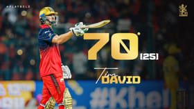 6,6,6,6,6,6,6,6..! ಚಿನ್ನಸ್ವಾಮಿಯಲ್ಲಿ ಸಿಕ್ಸರ್​ಗಳ ಮಳೆ ಸುರಿಸಿದ ಡೇವಿಡ್