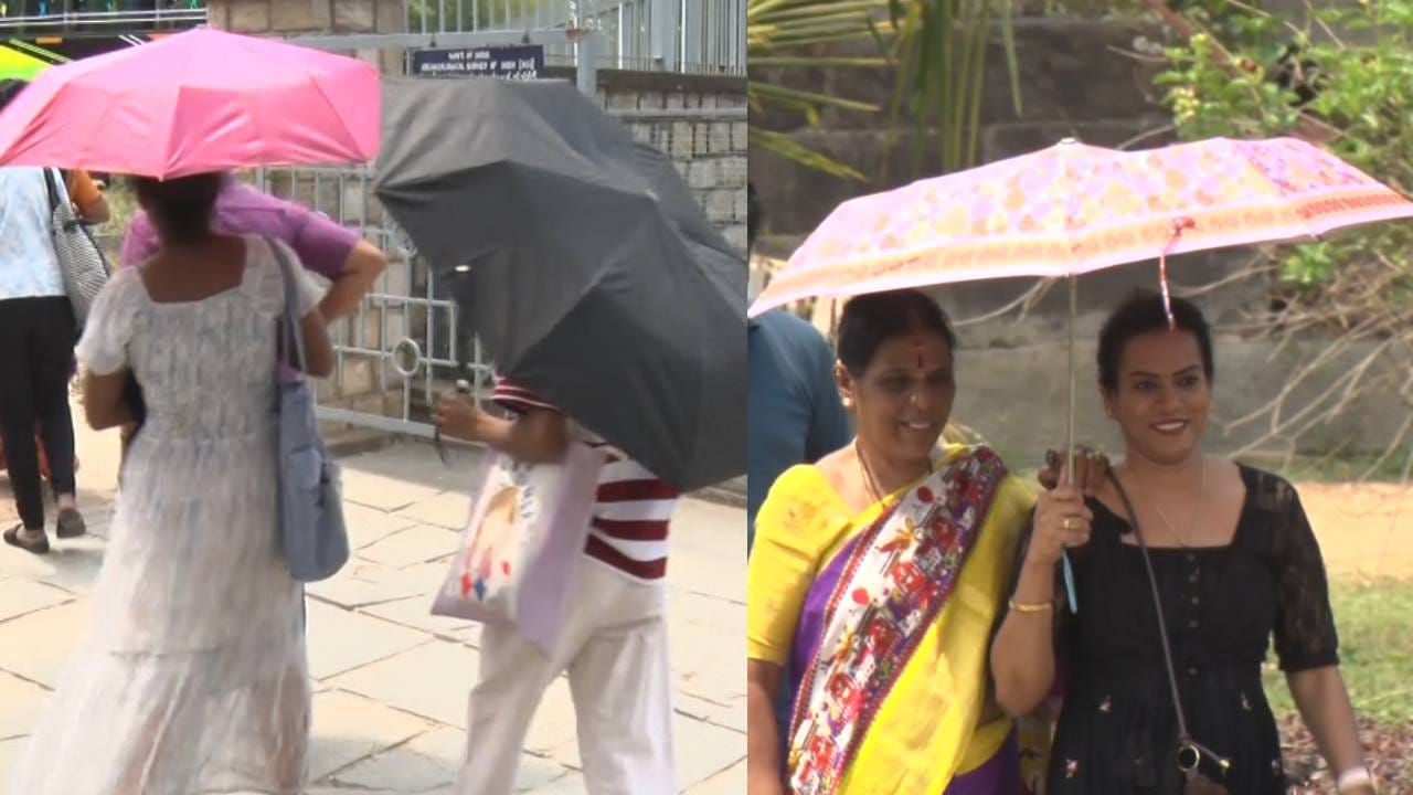 ಇನ್ನು ಬಿಸಿಲಿನ ಝಳ ತಾಳಲಾರದೆ ದೇಶ-ವಿದೇಶಗಳಿಂದ ಬರುವ ಪ್ರವಾಸಿಗರು ಛತ್ರಿ ಮತ್ತು ಟೋಪಿಗಳನ್ನು ಧರಿಸಿಯೇ ದೇವಾಲಯ ವೀಕ್ಷಿಸುತ್ತಿದ್ದಾರೆ.
