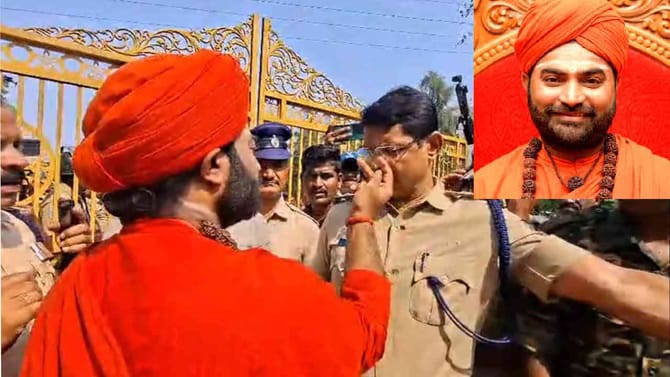 ವಚನಾನಂದ ಸ್ವಾಮೀಜಿ ಉಚ್ಚಾಟನೆ ಮಠದಲ್ಲಿ ತಳ್ಳಾಟ, ನೂಕಾಟ: ಶ್ರೀಗಳಿಗೆ ಗಾಯ