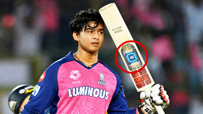 ಗಂಭೀರ ಆರೋಪ: ವೈಭವ್ ಸೂರ್ಯವಂಶಿ ಬ್ಯಾಟ್‌ನಲ್ಲಿ 'AI ಚಿಪ್' ಇದೆ! 