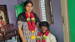 Viral: ಧರ್ಮದ ಎಲ್ಲೆ ಮೀರಿ ಒಂದಾದ ಅಪರೂಪದ ಜೋಡಿ; 3 ಅಡಿ ಎತ್ತರದ ವರನ ಕೈಹಿಡಿದ 5 ಅಡಿ ಯುವತಿ