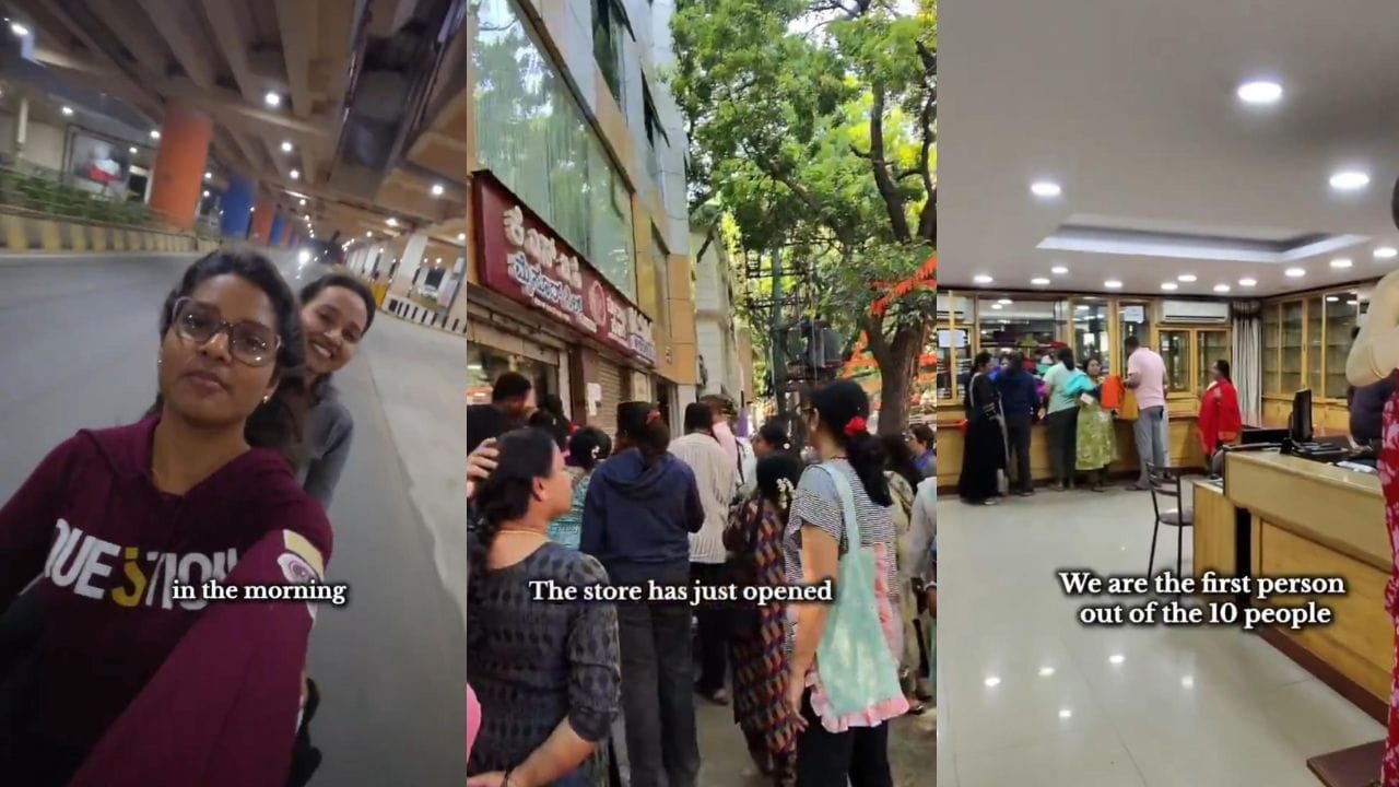 ವಿಡಿಯೋ: ಮೈಸೂರ್ ಸಿಲ್ಕ್ ಸೀರೆ ಖರೀದಿಸಲು ಮುಂಜಾನೆ 4 ಗಂಟೆಗೆ ಸರತಿ ಸಾಲಿನಲ್ಲಿ ನಿಂತ ಬೆಂಗಳೂರಿನ ಯುವತಿ