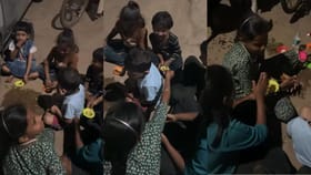 ಚಿಂತೆಯಿಲ್ಲದ ಬಾಲ್ಯ; ಅಡುಗೆಯಾಟ ಆಡಿ ಸಂಭ್ರಮಿಸಿದ ಪುಟಾಣಿಗಳು