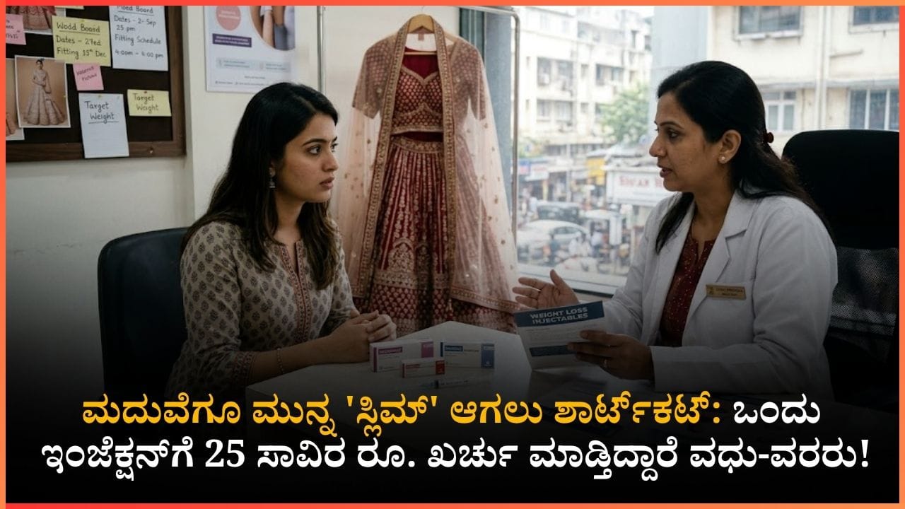 ಭಾರತೀಯ ವಿವಾಹಗಳಲ್ಲಿ ಹೊಸ ಟ್ರೆಂಡ್: 13 ರಿಂದ 25 ಸಾವಿರ ರೂ. ಬೆಲೆಯ ಇಂಜೆಕ್ಷನ್ ತಗೊಳ್ತಿದ್ದಾರೆ ವಧುಗಳು!