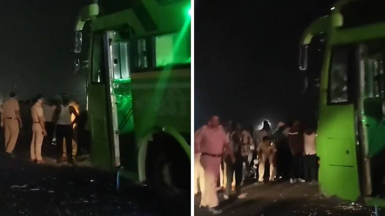 Maharashtra Accident: ಬೈಕ್ಗೆ ಗುದ್ದಿದ ಖಾಸಗಿ ಬಸ್, ನಾಲ್ವರು ಯುವಕರು ಸ್ಥಳದಲ್ಲೇ ಸಾವು Maharashtra Accident: ಬೈಕ್ಗೆ ಗುದ್ದಿದ ಖಾಸಗಿ ಬಸ್, ನಾಲ್ವರು ಯುವಕರು ಸ್ಥಳದಲ್ಲೇ ಸಾವು