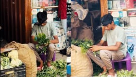 ತಲೆಗೆ ಎಐ ಗೇರ್ ಸಿಕ್ಕಿಸಿಕೊಂಡು ಗಂಟೆಗೆ 350 ರೂ ಗಳಿಸುವ ತರಕಾರಿ ವ್ಯಾಪಾರಿ