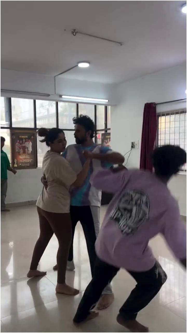 ಶಿಶಿರ್ ಜೊತೆ ಡ್ಯಾನ್ಸ್ ಪ್ರ್ಯಾಕ್ಟಿಸ್ ಮಾಡಿದ ಐಶ್ವರ್ಯಾ