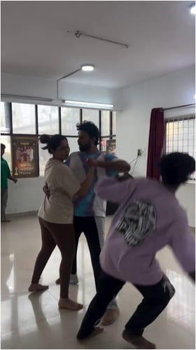 ಶಿಶಿರ್ ಜೊತೆ ಡ್ಯಾನ್ಸ್ ಪ್ರ್ಯಾಕ್ಟಿಸ್ ಮಾಡಿದ ಐಶ್ವರ್ಯಾ