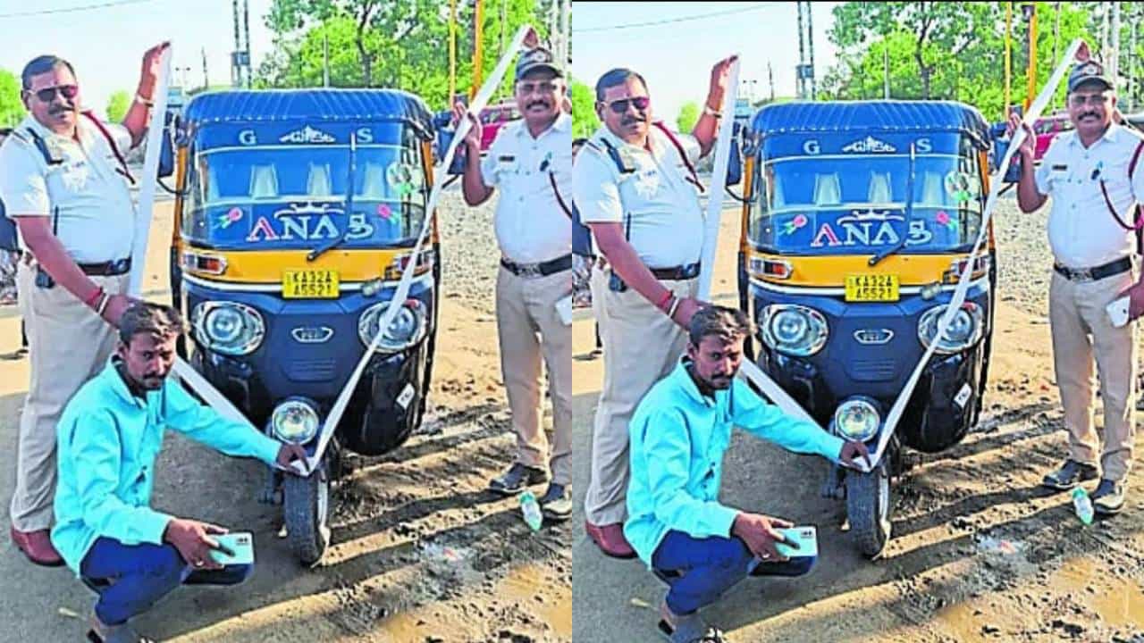 ಕಲಬುರಗಿ: 44 ಸಲ ಸಂಚಾರಿ ನಿಯಮ ಉಲ್ಲಂಘನೆ; 23,500 ರೂ ದಂಡ ತೆತ್ತ ಆಟೋ ಚಾಲಕ