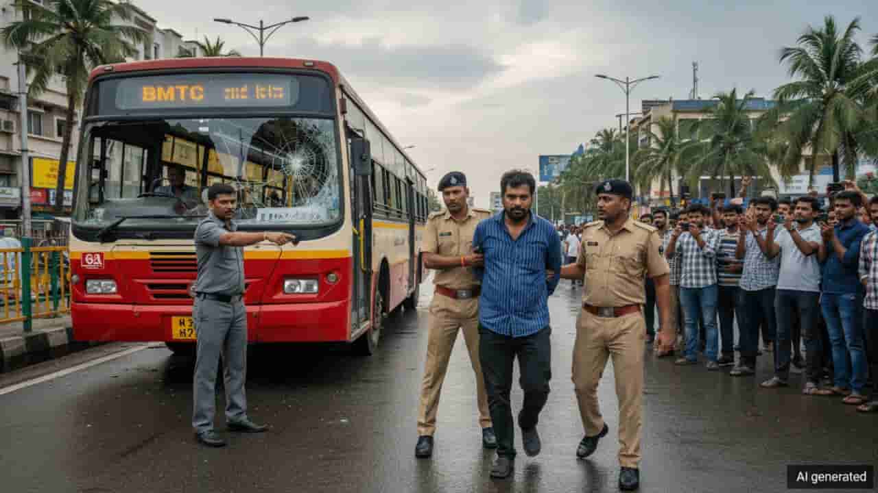 ಬಿಎಂಟಿಸಿ ಬಸ್ ಚಾಲಕನ ಮೇಲೆ ಮಾರಣಾಂತಿಕ ಹಲ್ಲೆ ಪ್ರಕರಣ: ವಿಡಿಯೋ ವೈರಲ್ ಬೆನ್ನಲ್ಲೇ ಹುಳಿಮಾವು ಪೊಲೀಸರಿಂದ ಆರೋಪಿಯ ಬಂಧನ