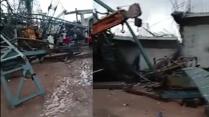 Video: ಉತ್ತರ ಪ್ರದೇಶದಲ್ಲಿ ನಿರ್ಮಾಣ ಹಂತದ ಸೇತುವೆ ಕುಸಿತ, ಐವರು ಸಾವು Video: ಉತ್ತರ ಪ್ರದೇಶದಲ್ಲಿ ನಿರ್ಮಾಣ ಹಂತದ ಸೇತುವೆ ಕುಸಿತ, ಐವರು ಸಾವು