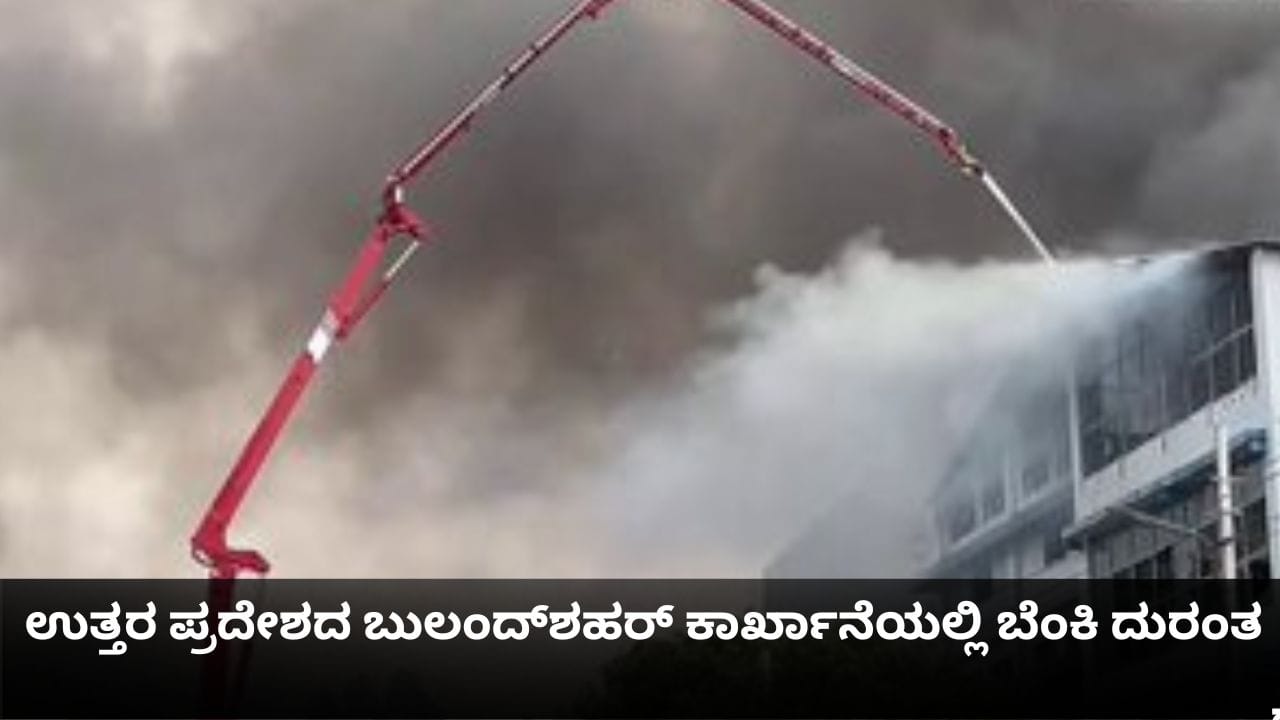 ಉತ್ತರ ಪ್ರದೇಶದ ಬುಲಂದ್ಶಹರ್ ಕಾರ್ಖಾನೆಯಲ್ಲಿ ಬೆಂಕಿ ದುರಂತ