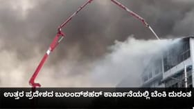 ಉತ್ತರ ಪ್ರದೇಶದ ಬುಲಂದ್‌ಶಹರ್ ಕಾರ್ಖಾನೆಯಲ್ಲಿ ಬೆಂಕಿ ದುರಂತ