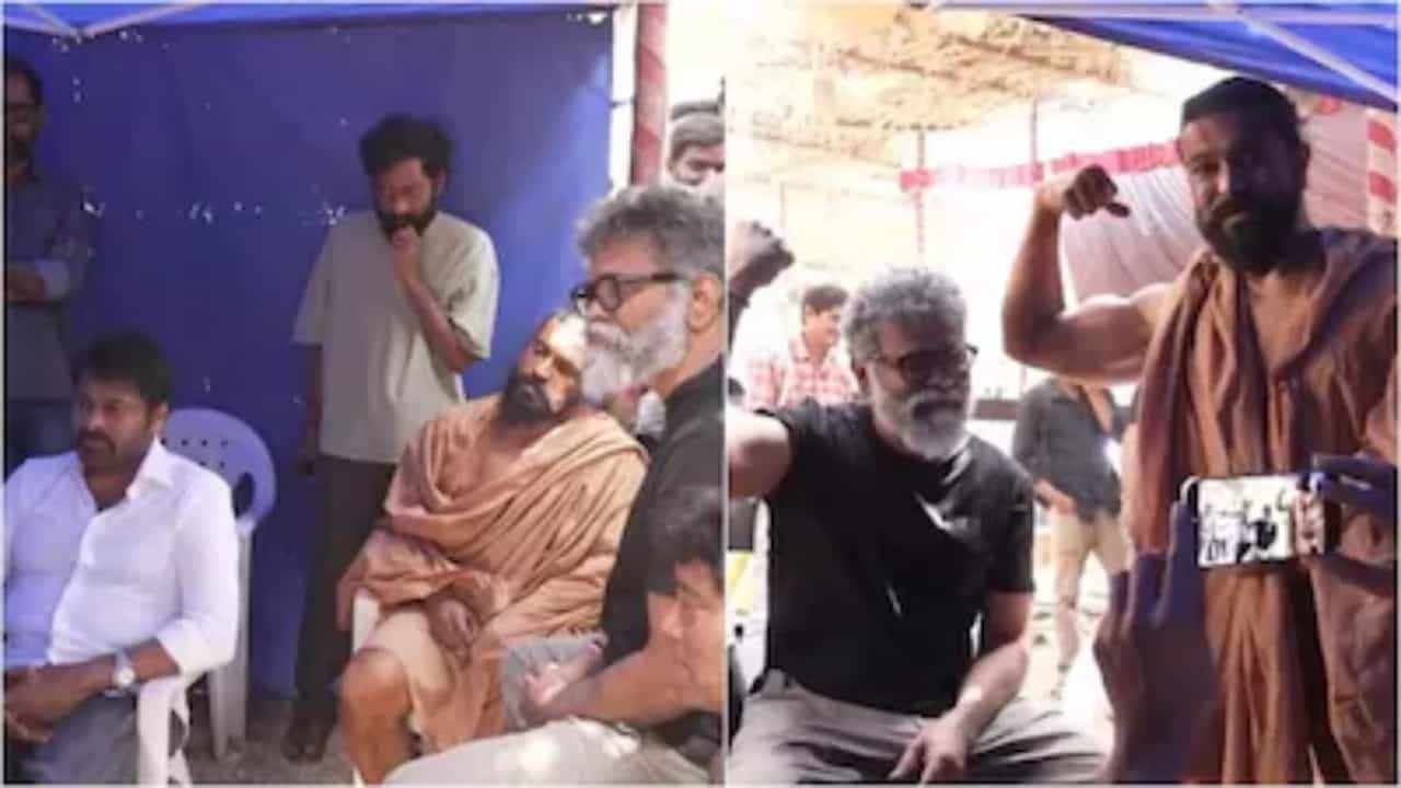 ಮಗನ ‘ಪೆದ್ದಿ’ ಸಿನಿಮಾ ಸೆಟ್​ನಲ್ಲಿ ಅರ್ಧ ಗಂಟೆಯೂ ಇರಲಾಗಲಿಲ್ಲ ಚಿರಂಜೀವಿಗೆ: ಕಾರಣ?
