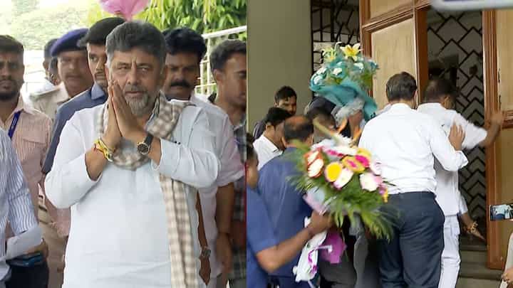 CLP ಸಭೆಗೆ ತೆರಳುವ ಮುನ್ನ ವಿಧಾನಸೌಧದ ಬಾಗಿಲಿಗೆ ನಮಿಸಿದ ಡಿ.ಕೆ.ಶಿವಕುಮಾರ್ CLP ಸಭೆಗೆ ತೆರಳುವ ಮುನ್ನ ವಿಧಾನಸೌಧದ ಬಾಗಿಲಿಗೆ ನಮಿಸಿದ ಡಿ.ಕೆ.ಶಿವಕುಮಾರ್