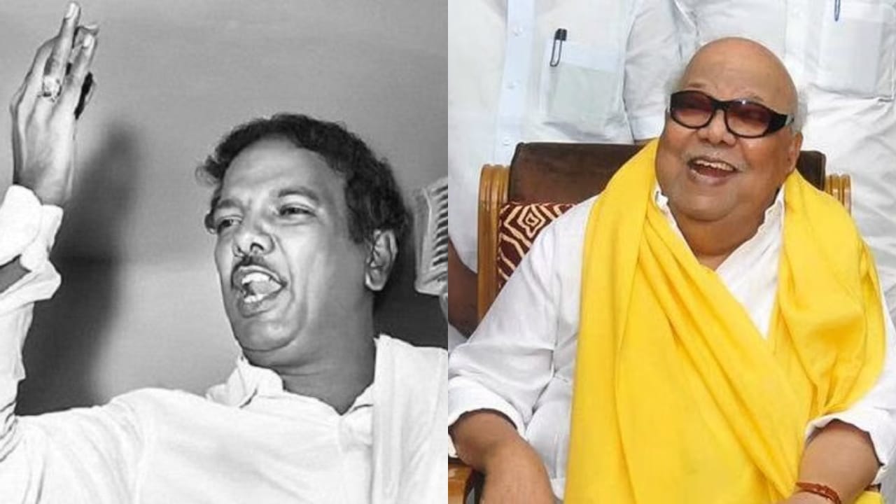 ಎಂ ಕರುಣಾನಿಧಿ ಸಹ ತಮಿಳು ಚಿತ್ರರಂಗದಿಂದಲೇ ಬಂದವರು. ಹಲವಾರು ಸಿನಿಮಾಗಳಿಗೆ ಕತೆ, ಚಿತ್ರಕತೆ, ಹಾಡುಗಳನ್ನು ಕರುಣಾನಿಧಿ ಬರೆದಿದ್ದಾರೆ. ಅಣ್ಣಾದೊರೈ ಅವರ ಬಳಿಕ ಸಿಎಂ ಆದ ಇವರು ಆರು ವರ್ಷಕ್ಕೂ ಹೆಚ್ಚು ಸಮಯ ಸಿಎಂ ಸ್ಥಾನದಲ್ಲಿದ್ದು ಮಾತ್ರವಲ್ಲದೆ ಆ ನಂತರವು ಕೆಲವು ಬಾರಿ ಸಿಎಂ ಆಗಿ ಆಡಳಿತ ನಡೆಸಿದರು.