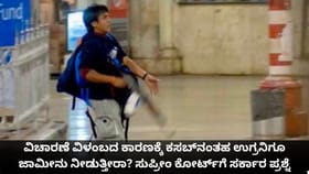 ಕಸಬ್‌ನಂತಹ ಉಗ್ರನಿಗೂ ಜಾಮೀನು ನೀಡುತ್ತೀರಾ? ಕೋರ್ಟ್​ಗೆ ಸರ್ಕಾರ ಪ್ರಶ್ನೆ