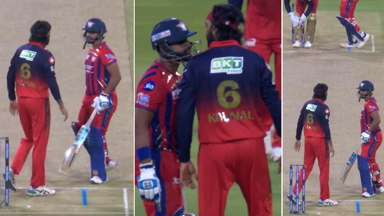 Nicolas Pooran And Krunal Fight