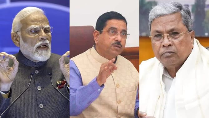 ಸಿದ್ದರಾಮಯ್ಯಗೆ ಅಂಕಿಅಂಶ ಸಮೇತ ತಿರುಗೇಟು ಕೊಟ್ಟ ಪ್ರಲ್ಹಾದ್ ಜೋಶಿ