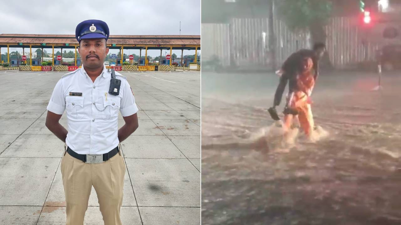ಹೃದಯಸ್ಪರ್ಶಿ ಘಟನೆ: ಮಳೆಯಲ್ಲಿ ರಸ್ತೆ ದಾಟಲು ಪರದಾಡುತ್ತಿದ್ದ ವಿಕಲಚೇತನ ಯುವಕನ ಸಹಾಯಕ್ಕೆ ಬಂದ ಪೊಲೀಸ್ ಹೃದಯಸ್ಪರ್ಶಿ ಘಟನೆ: ಮಳೆಯಲ್ಲಿ ರಸ್ತೆ ದಾಟಲು ಪರದಾಡುತ್ತಿದ್ದ ವಿಕಲಚೇತನ ಯುವಕನ ಸಹಾಯಕ್ಕೆ ಬಂದ ಪೊಲೀಸ್
