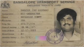 ವೈರಲ್ ಆಯಿತು ರಜನಿಕಾಂತ್ ಕಂಡಕ್ಟರ್ ಐಡಿ ಕಾರ್ಡ್;275 ರೂ. ಸಂಬಳ