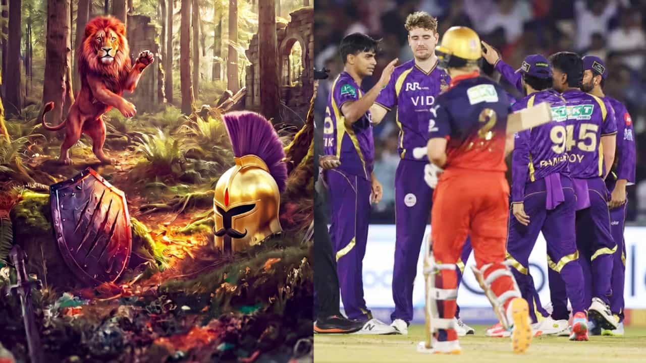 ಕಾಡಿನ ರಾಜ 'ಸಿಂಹ' ಕಣ್ರೋ... KKR ಟ್ರೋಲ್​ಗೆ RCB ತಿರುಗೇಟು!