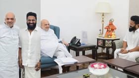 ಪಂಚ ರಾಜ್ಯ ಫಲಿತಾಂಶಕ್ಕೆ ಮುಂಚೆ ಅಮಿತ್ ಶಾರ ಭೇಟಿಯಾದ ರಿಷಬ್ ಶೆಟ್ಟಿ