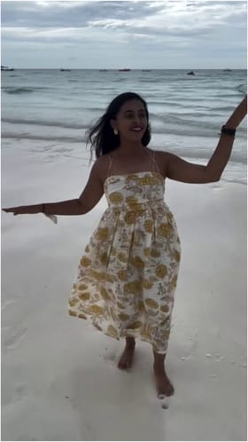 ಸಮುದ್ರ ತೀರದಲ್ಲಿ ಸಂಜನಾ ಬುರ್ಲಿ ಭರ್ಜರಿ ಡ್ಯಾನ್ಸ್