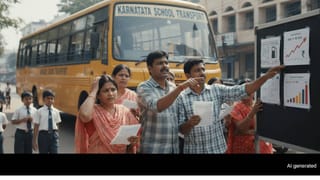 ಬೆಂಗಳೂರಿನ ವಿವಿಧೆಡೆ ಗಾಳಿ ಮಳೆ: ಸಂಚಾರ ಅಸ್ತವ್ಯಸ್ತ, ವಾಹನ ಸವಾರರ ಪರದಾಟ