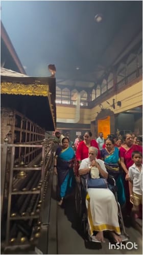 ಕುಟುಂಬದ ಜೊತೆ ಧಾರ್ಮಿಕ ಕ್ಷೇತ್ರಕ್ಕೆ ಶ್ರುತಿ ಭೇಟಿ