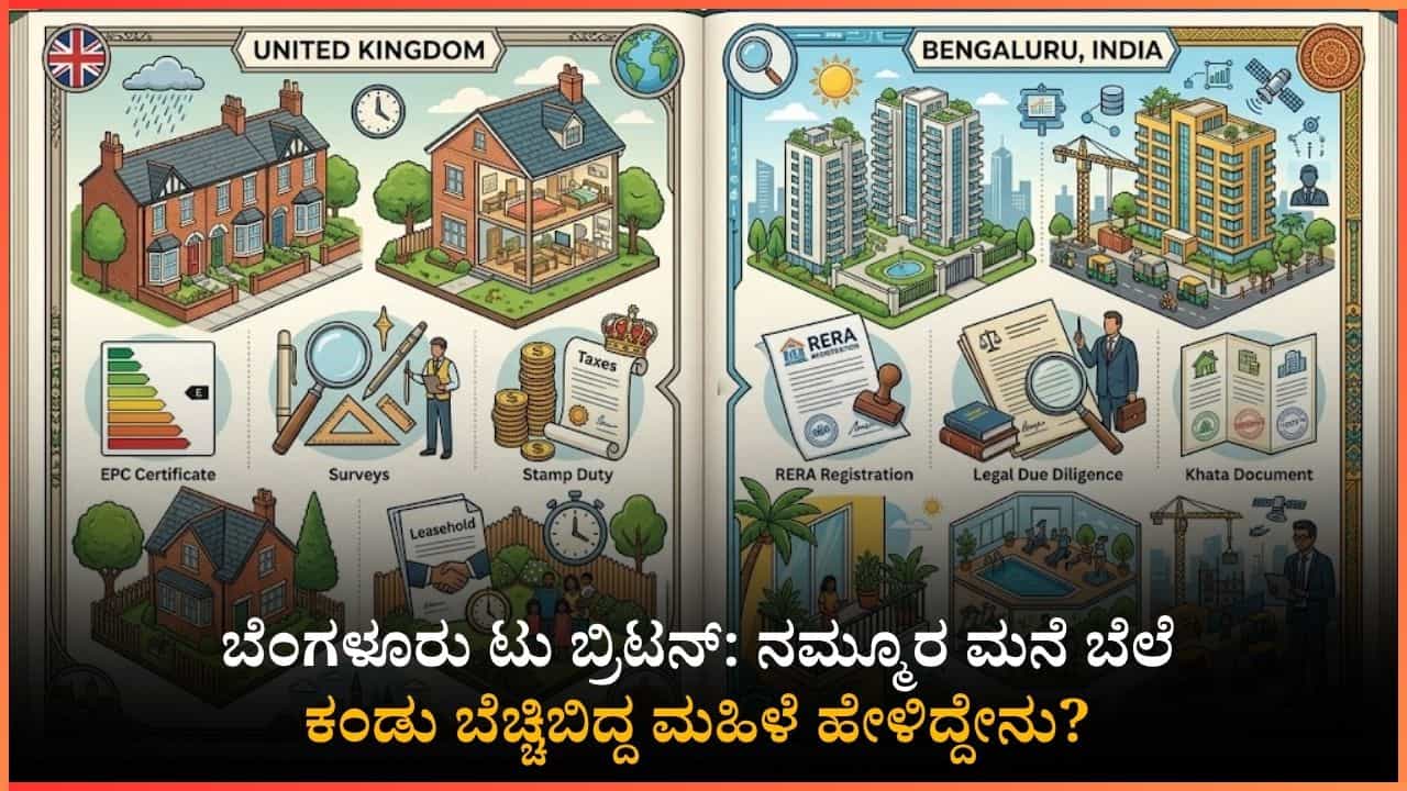 ಬ್ರಿಟನ್‌ಗಿಂತಲೂ ದುಬಾರಿಯಾಯಿತೇ ಬೆಂಗಳೂರು? ಒಬ್ಬರ ಸಂಬಳಕ್ಕೆ ವಿದೇಶದಲ್ಲಿ ಮನೆ ಸಿಗುತ್ತೆ, ಇಲ್ಲಿ ಇಬ್ಬರದ್ದೂ ಸಾಲಲ್ಲ!