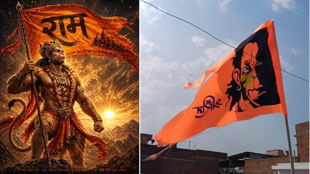Hanuman Flag Vastu: ಮನೆಯ ಮೇಲೆ ಹಾರಾಡಲಿ ಹನುಮದ್ ಧ್ವಜ; ಇಲ್ಲಿದೆ ಅಸಲಿ ವಾಸ್ತು ರಹಸ್ಯ! Hanuman Flag Vastu: ಮನೆಯ ಮೇಲೆ ಹಾರಾಡಲಿ ಹನುಮದ್ ಧ್ವಜ; ಇಲ್ಲಿದೆ ಅಸಲಿ ವಾಸ್ತು ರಹಸ್ಯ!