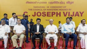 ವಿಜಯ್ ಪ್ರಮಾಣವಚನ: ಮೂರನೇ ಕ್ರಮಾಂಕದಲ್ಲಿ ತಮಿಳು ನಾಡಗೀತೆ