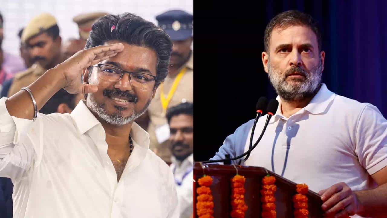ತಮಿಳುನಾಡಿನಲ್ಲಿ ಹೊಸ ಮೈತ್ರಿ ಪರ್ವ: ವಿಜಯ್ ನೇತೃತ್ವದ ಟಿವಿಕೆಗೆ ಕಾಂಗ್ರೆಸ್ ‘ಕೈ’ ಬಲ, ಸಂಪುಟದಲ್ಲಿ 2 ಸ್ಥಾನಕ್ಕೆ ಬೇಡಿಕೆ ತಮಿಳುನಾಡಿನಲ್ಲಿ ಹೊಸ ಮೈತ್ರಿ ಪರ್ವ: ವಿಜಯ್ ನೇತೃತ್ವದ ಟಿವಿಕೆಗೆ ಕಾಂಗ್ರೆಸ್ ‘ಕೈ’ ಬಲ, ಸಂಪುಟದಲ್ಲಿ 2 ಸ್ಥಾನಕ್ಕೆ ಬೇಡಿಕೆ