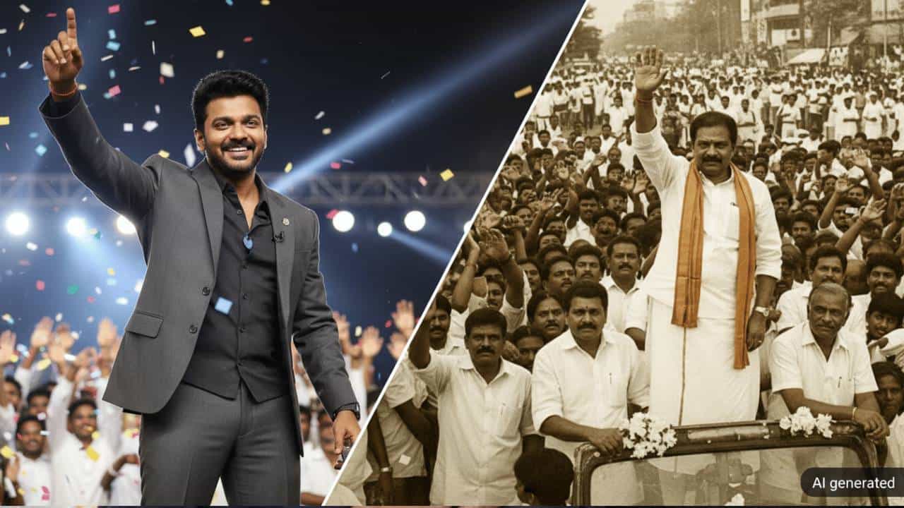 ವಿಜಯ್ vs ಎನ್ಟಿಆರ್: ಇಬ್ಬರು ಸೂಪರ್ಸ್ಟಾರ್ಗಳು, ಎರಡು ಭಿನ್ನ ದಾರಿಗಳು; ಹೀಗೊಂದು ಹೋಲಿಕೆ ವಿಜಯ್ vs ಎನ್ಟಿಆರ್: ಇಬ್ಬರು ಸೂಪರ್ಸ್ಟಾರ್ಗಳು, ಎರಡು ಭಿನ್ನ ದಾರಿಗಳು; ಹೀಗೊಂದು ಹೋಲಿಕೆ