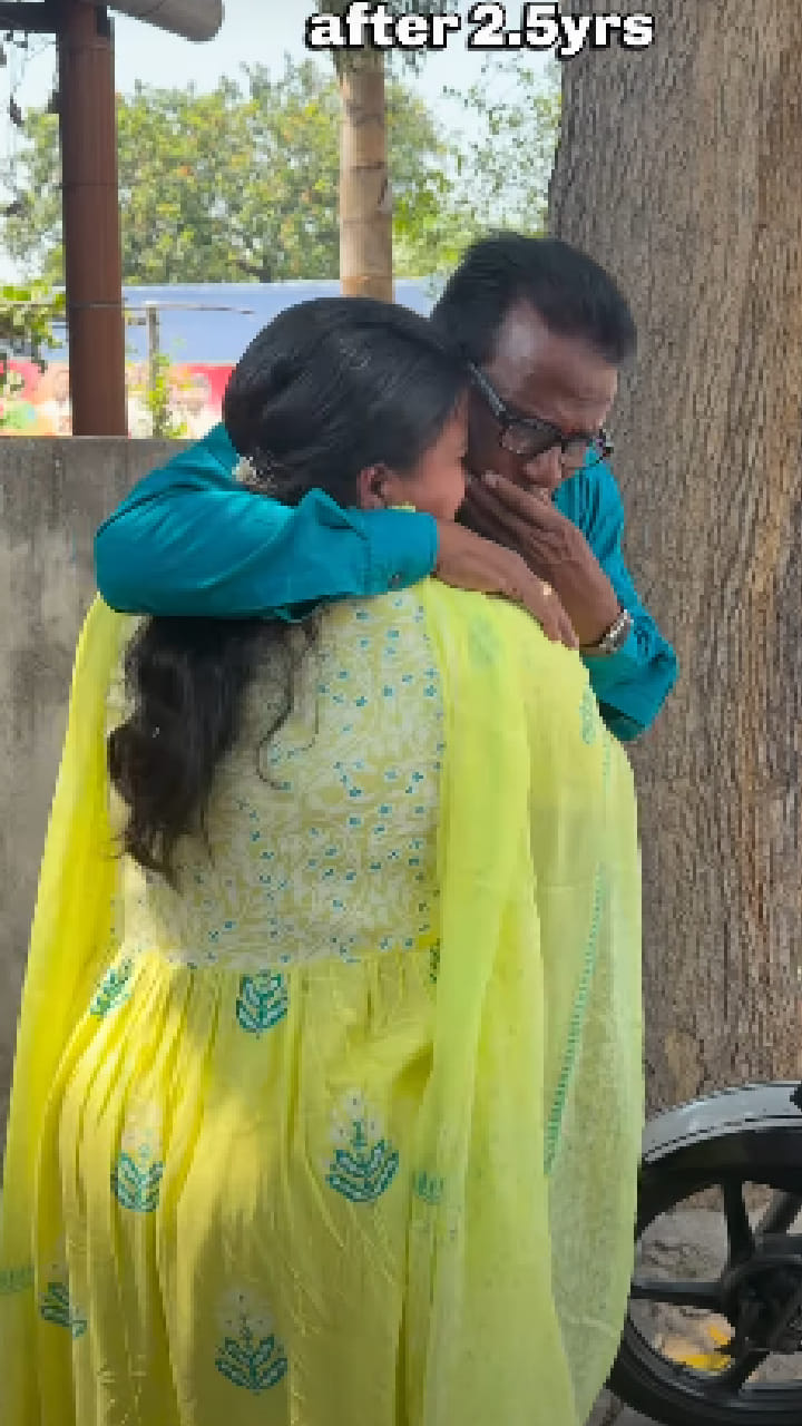 2 ವರ್ಷದ ಬಳಿಕ ಮಗಳನ್ನು ಕಂಡು ಬಿಕ್ಕಿ ಬಿಕ್ಕಿ ಅತ್ತ ಅಪ್ಪ