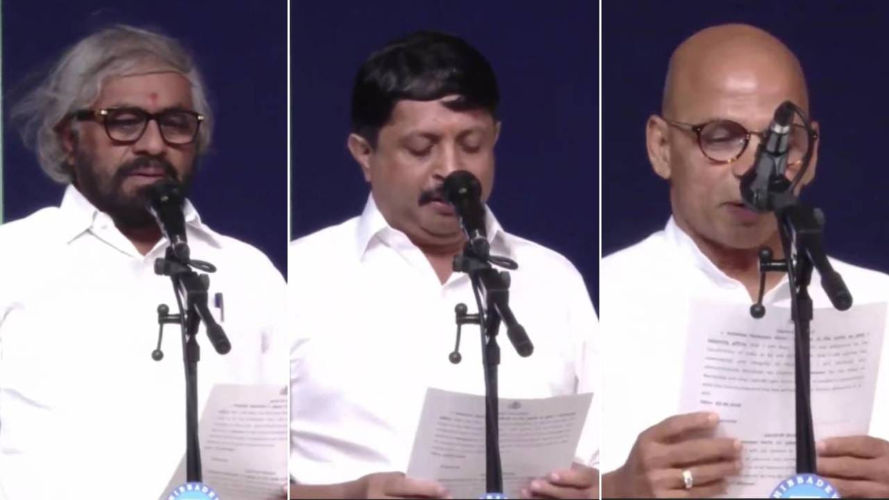 ಈಶ್ವರ್ ಖಂಡ್ರೆ ಚನ್ನಬಸವ ಪಟ್ಟ ದೇವರ ಹೆಸರಿನಲ್ಲಿ ಮಂತ್ರಿಗಿರಿ ಪಡೆದರೆ, ಭೈರತಿ ಸುರೇಶ್ ಮತ್ತು ಶರಣಪ್ರಕಾಶ್ ಪಾಟೀಲ್ ದೇವರ ಹೆಸರಿನಲ್ಲಿ ಸಚಿವ ಸ್ಥಾನದ ಗದ್ದುಗೆಗೆ ಏರಿದರು. 