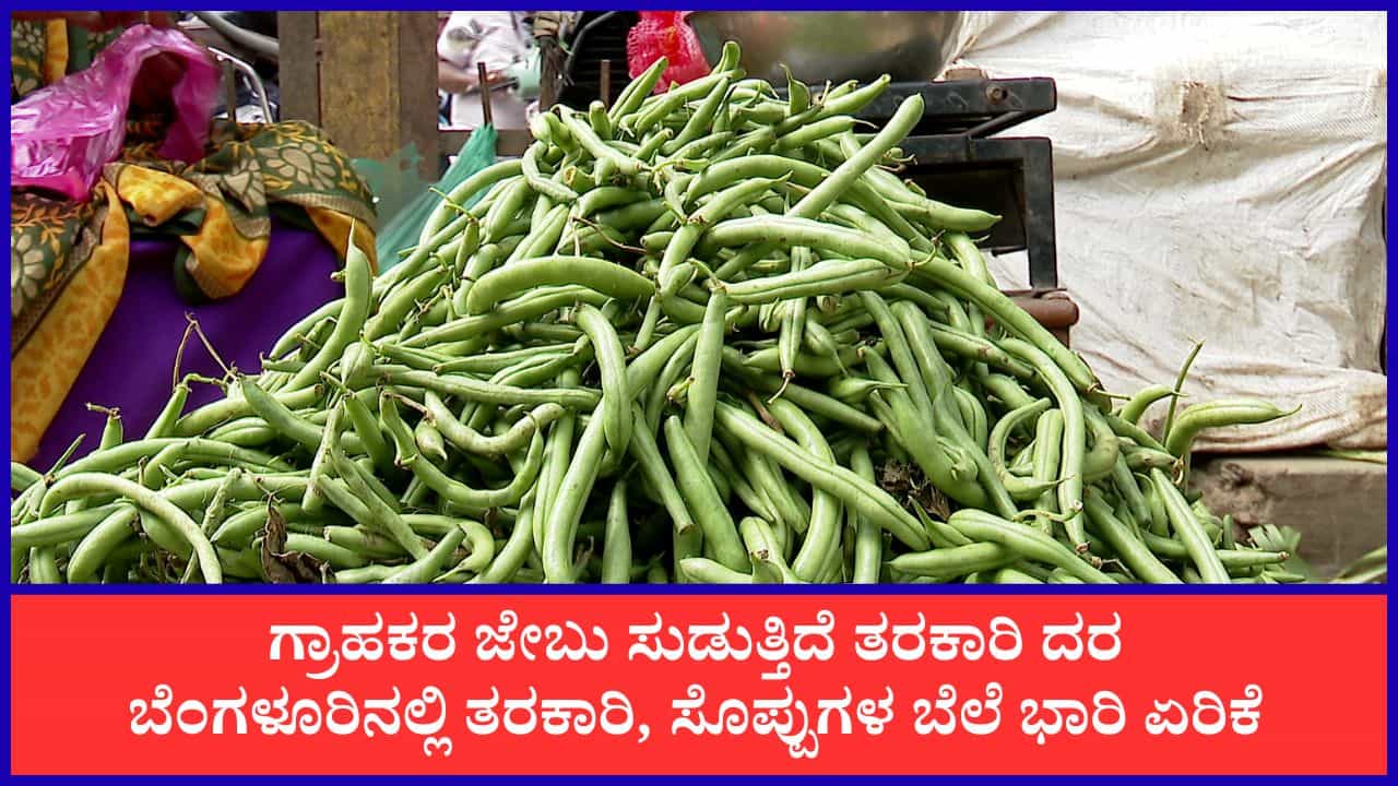 ಬೆಂಗಳೂರಿನಲ್ಲಿ ಗಗನಕ್ಕೇರುತ್ತಿದೆ ತರಕಾರಿ ದರ: ನೂರರ ಗಡಿ ದಾಟಿದ ಬೀನ್ಸ್, ಬದನೆಕಾಯಿ