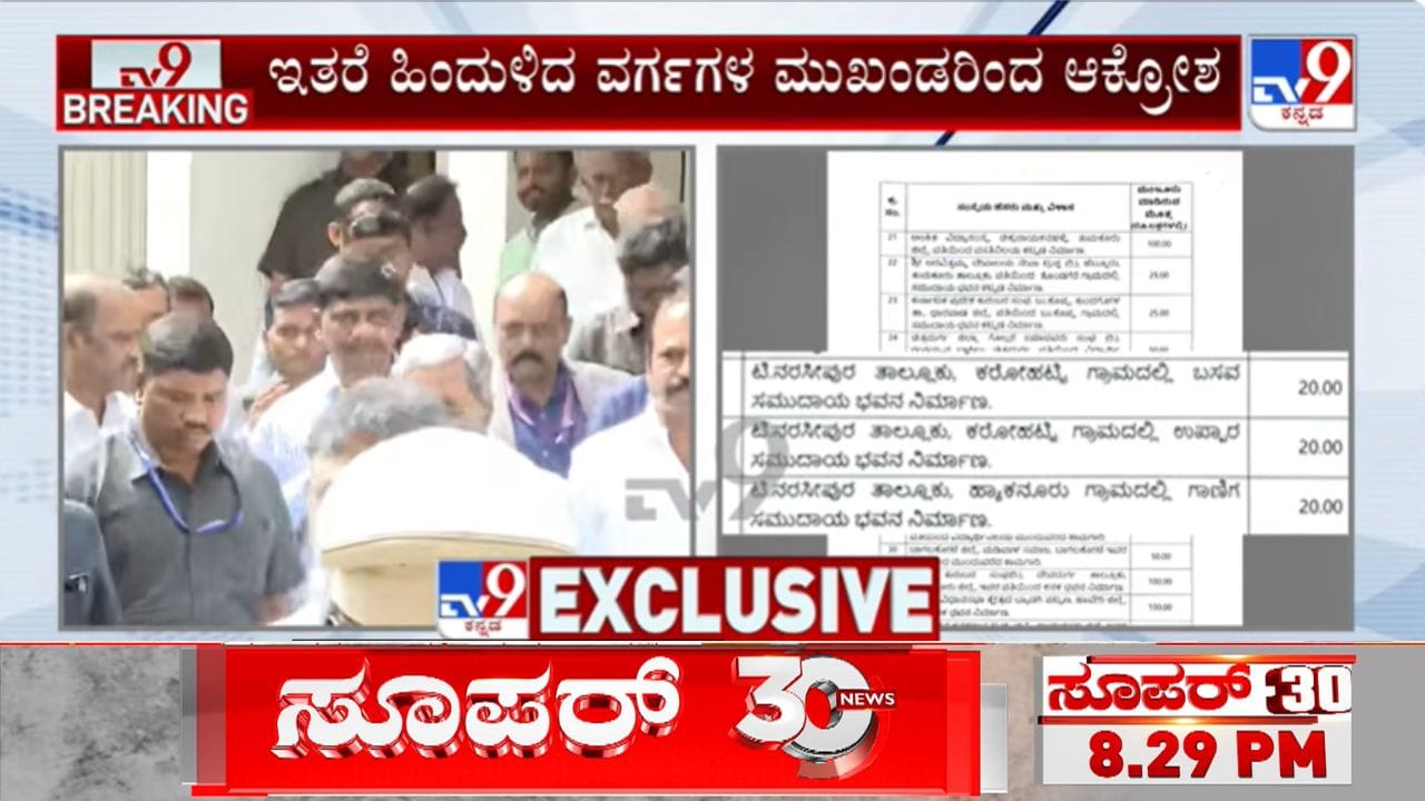 ಹಿಂದುಳಿದ ವರ್ಗಗಳ ಇಲಾಖೆಯಲ್ಲಿ ಅನುದಾನ ತಾರತಮ್ಯದ ಆರೋಪ: ಅಷ್ಟಕ್ಕೂ ಆಗಿದ್ದೇನು?