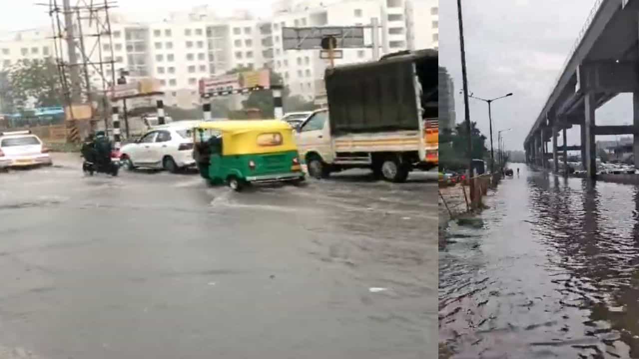 ಧಾರಾಕಾರ ಮಳೆಗೆ ಹೊಳೆಯಂತಾದ ಬೆಂಗಳೂರಿನ ರಸ್ತೆಗಳು: ಲ್ಯಾಂಡಿಂಗ್ ಸಾಧ್ಯವಾಗದೆ ಆಗಸದಲ್ಲೇ ಸುತ್ತಿದ ವಿಮಾನ! ಧಾರಾಕಾರ ಮಳೆಗೆ ಹೊಳೆಯಂತಾದ ಬೆಂಗಳೂರಿನ ರಸ್ತೆಗಳು: ಲ್ಯಾಂಡಿಂಗ್ ಸಾಧ್ಯವಾಗದೆ ಆಗಸದಲ್ಲೇ ಸುತ್ತಿದ ವಿಮಾನ!