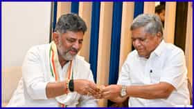 ಮಾಜಿ ಮುಖ್ಯಮಂತ್ರಿ ಜಗದೀಶ್ ಶೆಟ್ಟರ್ ನಿವಾಸಕ್ಕೆ ಭೇಟಿ ನೀಡಿದ ಮುಖ್ಯಮಂತ್ರಿ ಡಿಕೆ ಶಿವಕುಮಾರ್