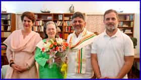 ಮುಖ್ಯಮಂತ್ರಿಯಾದ ಬಳಿಕ ಮೊದಲ ಬಾರಿಗೆ ಕಾಂಗ್ರೆಸ್ ಅಧಿನಾಯಕಿ ಸೋನಿಯಾ ಗಾಂಧಿ ಭೇಟಿಯಾದ ಡಿಕೆ ಶಿವಕುಮಾರ್