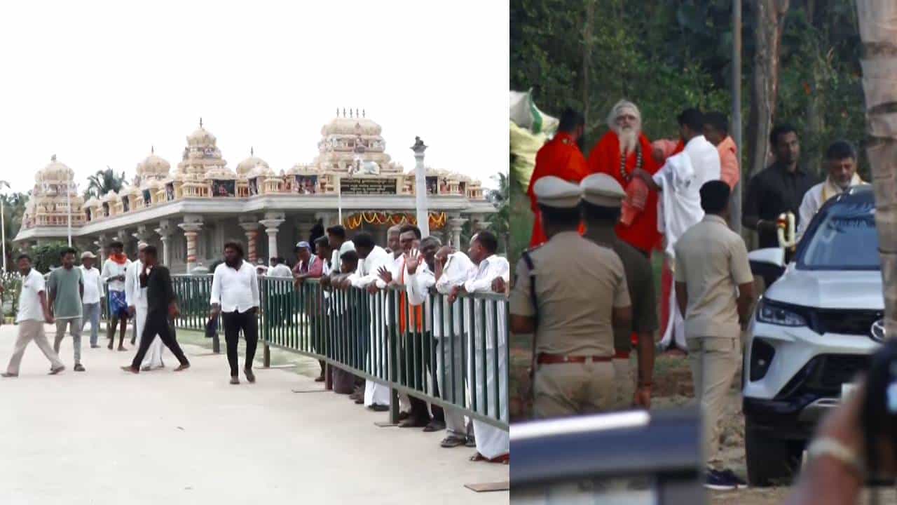 ಸಿಎಂ ಆದ ಮೊದಲ ಬಾರಿಗೆ ಕಾಡಸಿದ್ದೇಶ್ವರ ಮಠಕ್ಕೆ ಭೇಟಿ: ಅಜ್ಜಯ್ಯನಿಗೆ ವಿಶೇಷ ಪೂಜೆ ಸಲ್ಲಿಸಿದ ಡಿಕೆ ಶಿವಕುಮಾರ್​