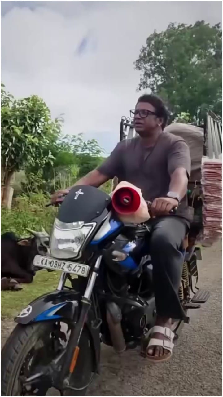 ಬೈಕ್​​ನಲ್ಲಿ ಸುತ್ತಾಟ ನಡೆಸಿದ ದುನಿಯಾ ವಿಜಯ್