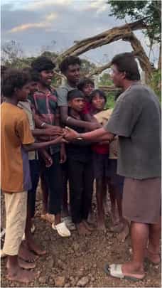 ಹಳ್ಳಿಯಲ್ಲಿ ಮಕ್ಕಳ ಜೊತೆ ಆಟ ಆಡಿದ ದುನಿಯಾ ವಿಜಯ್